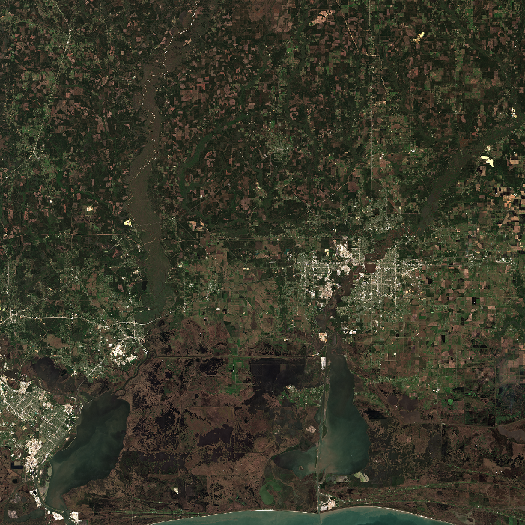 Satellite imagery for Active Fire Complex (48 detections, 1076 MW FRP)