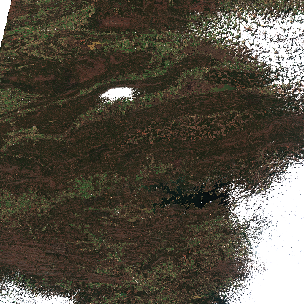 Satellite imagery for RX Little Missouri Mountain Prescribed Fire, Polk, Arkansas
